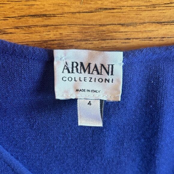 Armani Collezioni Cobalt Blue Mini Dress made in Italy 🇮🇹 - Picture 3 of 10